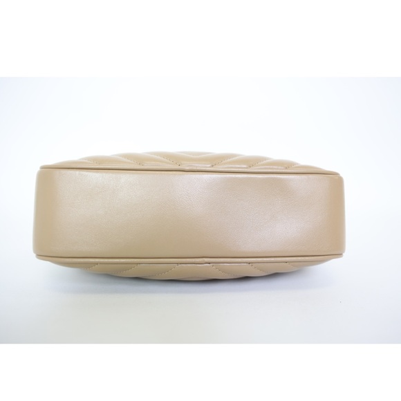 Saint Laurent Lou Camera Bag Small, Beige Leather With Gold Hardware - Picture 5 of 12